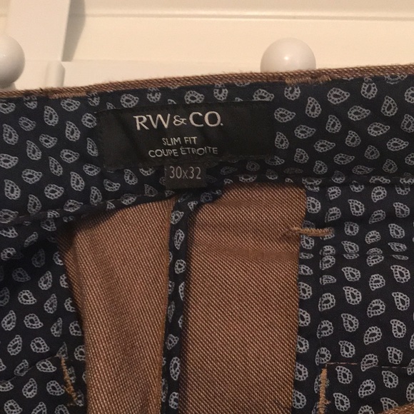 Men’s tan RW&Co dress pants. Size 30x32. - Picture 4 of 5